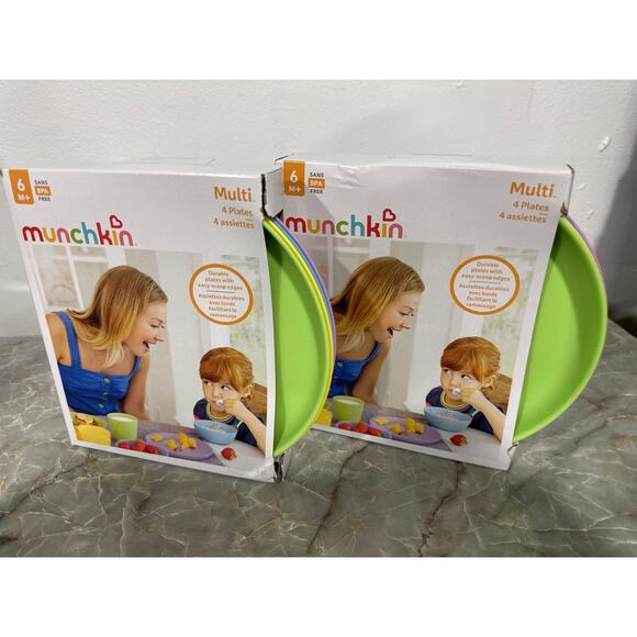 Munchkin Multi Baby and Toddler Plates, 8 Count (2-Packs of 4) - Picture 3 of 3